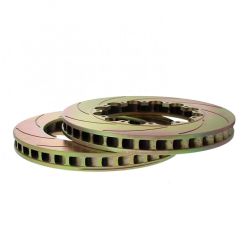 Pistas de freno traseras D2 Racing (330x32mm, Ranurados, Fijo)